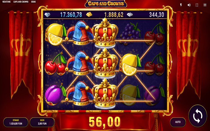 Caps and Crowns-džoker sa množiocem-online casino bonus-redstone