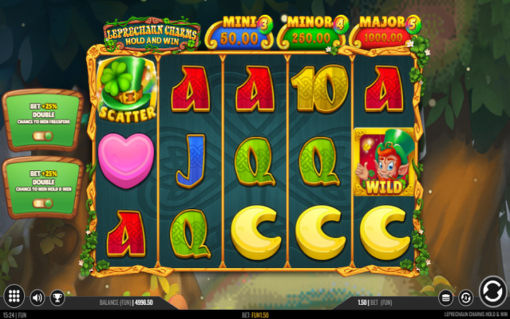Leprechaun Charms Hold and Win-online casino bonus-1x2 gaming