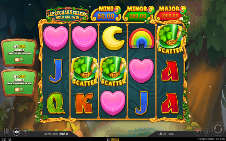 Leprechaun Charms Hold and Win-skejter-online casino bonus-1x2 gaming