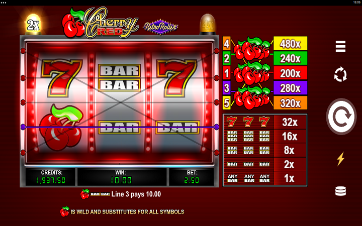 Cherry Red Retro Roller-džoker-online casino bonus-games global