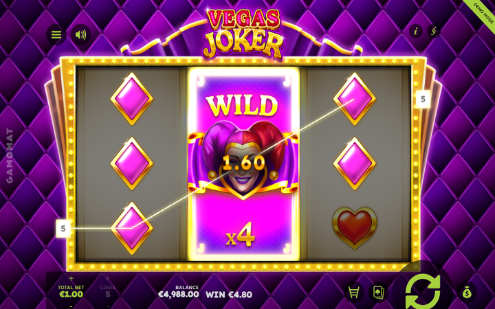 Vegas Joker-džoker-online casino bonus-gamomat