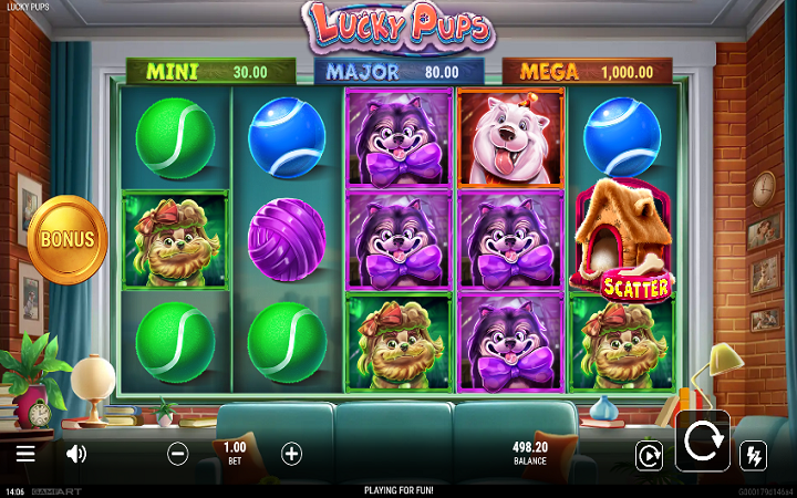 Lucky Pups-online casino bonus-gameart