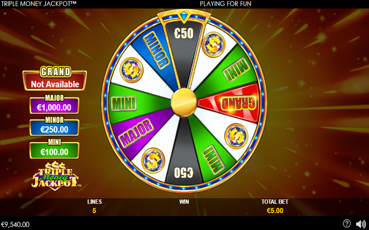 Triple Money Jackšot-točak sreće-playtech-online casino bonus