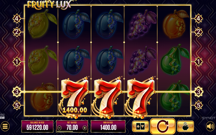 Fruity Lux-lucky 7-synot-online casino bonus
