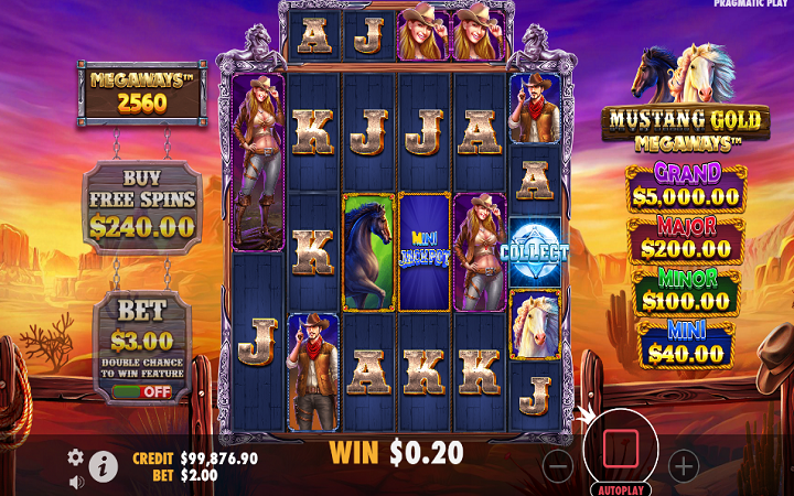 Mustang Gold Megaways-džekpot-kolektor-online casino bonus
