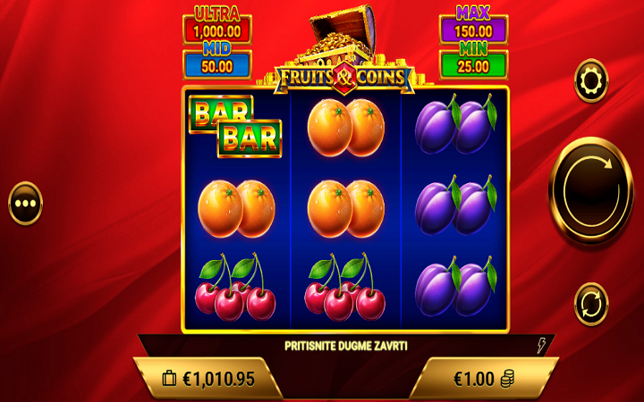 Fruits and Coins-online casino bonus-amigo