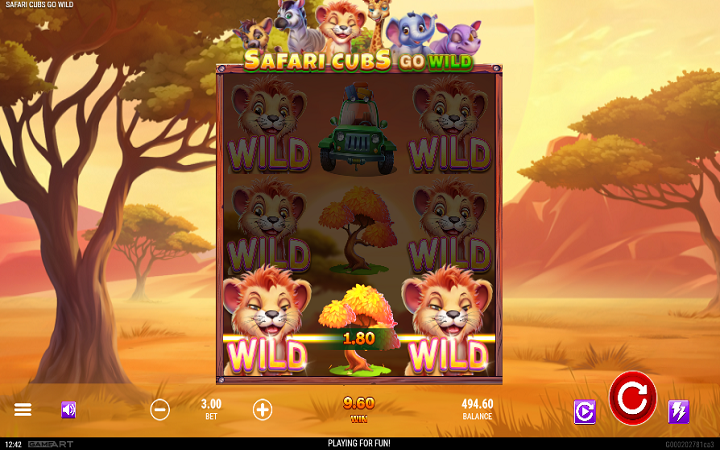 Safari Cubs Go Wild-džoker-online casino bonus-game art