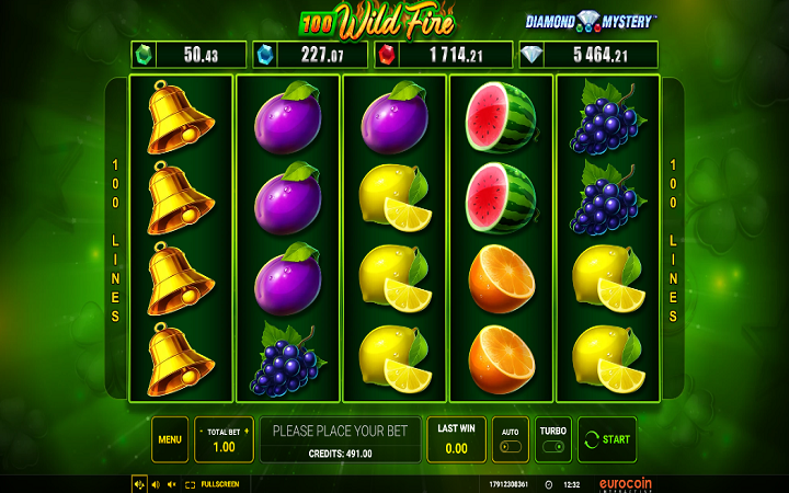 Diamond Mystery 100 Wild FIre-online casino bonus-novomatic