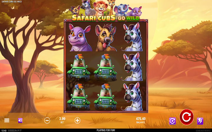 Safari Cubs Go Wild-online casino bonus-gameart