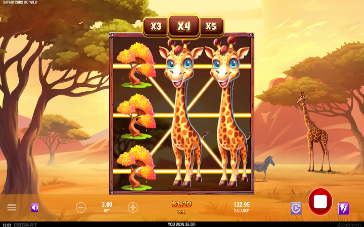 Safari Cubs Go Wild-respin bonus-džoker-online casino bonus-gameart