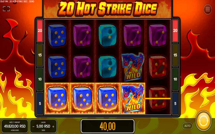 20 Hot Strike Dice-džoker-online casino bonus-fazi