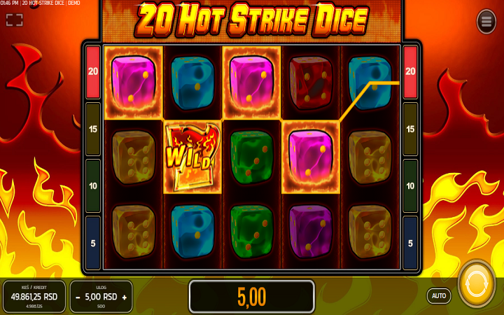 20 Hot Strike Dice-super džoker-online casino bonus-fazi