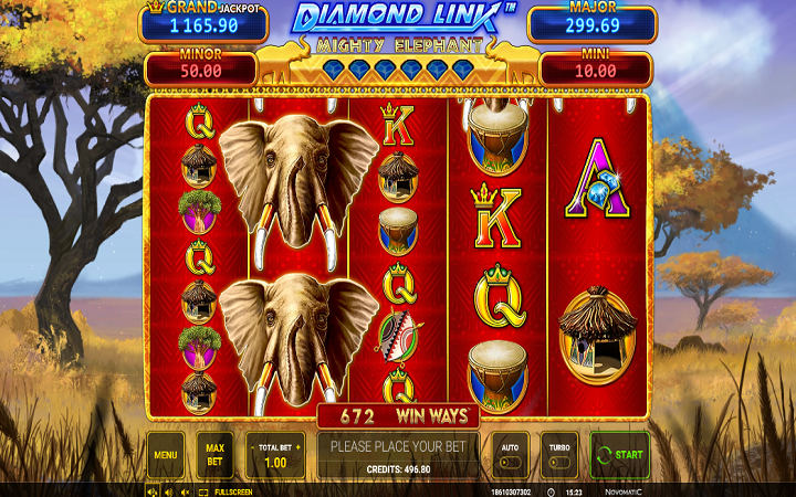 Diamond Link Mighty Elephant Win Ways-online casino bonus-novomatic