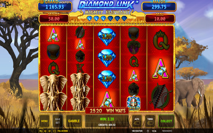 Diamond Link Mighty Epelhant Win Ways-dobitak-slon-online casino bonus