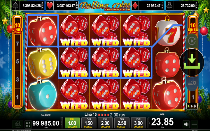 Rolling Dice Christmas Edition-džoker-online casino bonus-amusnet interactive