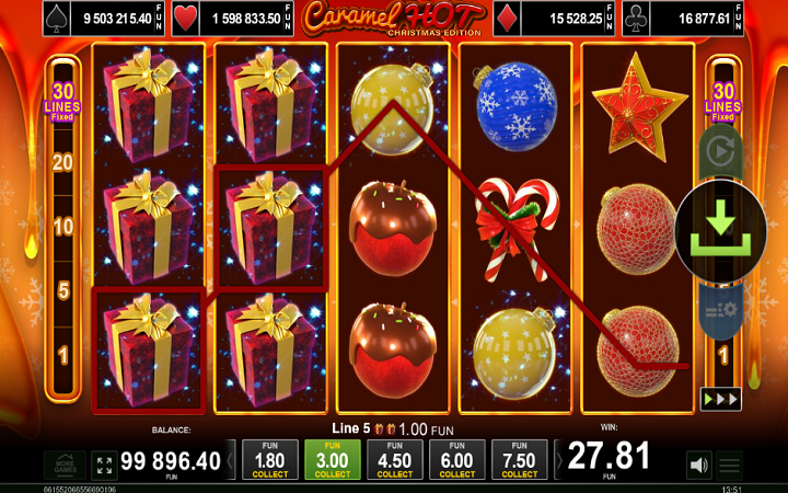 Caramel Hot Christmas Edition-džoker-online casino bonus-amusnet interactive