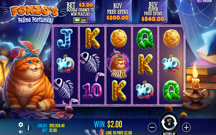 Fonzos Feline Fortunes-džoker-pragmatic play-online casino bonus