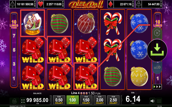Dice and Roll Christmas Edition-džoker-amusnet interactive-online casino bonus