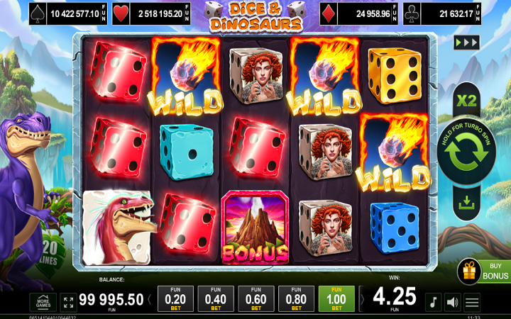 Dice and Dinosaurs-džoker-online casino bonus-amusnet interactive