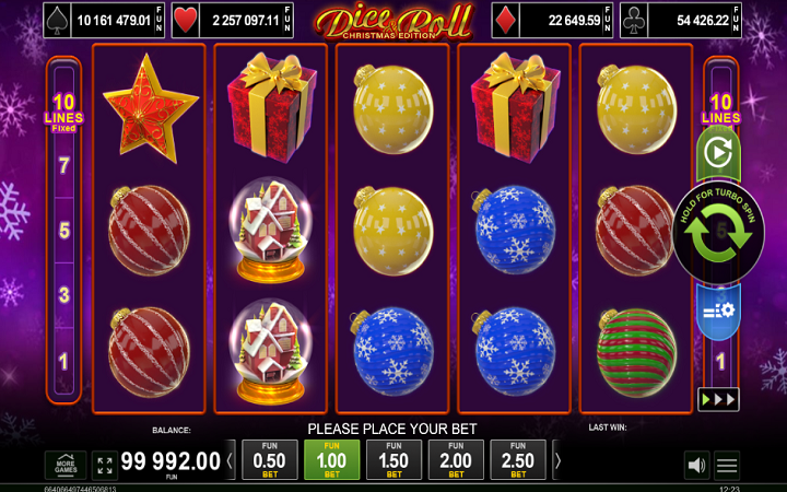Dice and Roll Christmas Edition-online casino bonus-amusnet interactive