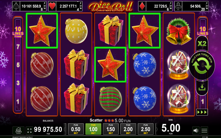 Dice and Roll Christmas Edition-skejter-online casino bonus-amusnet interactive