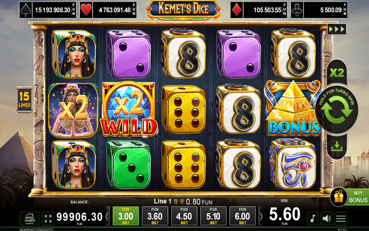 Kemets Dice-džoker-online casino bonus-amusnet interactive