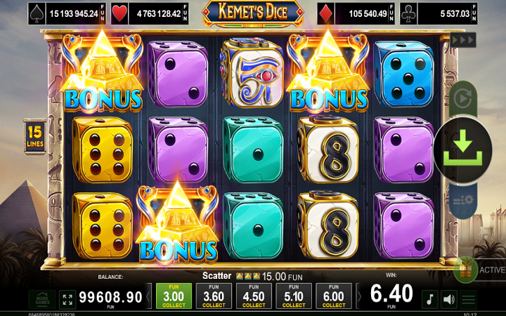 Kemets Dice-skejter-online casino bonus-amusnet interactive