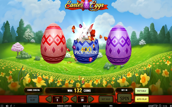 Easter Eggs-pick me bonus-online casino bonus-play'n go