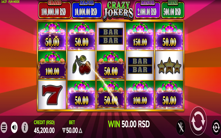 Crazy Jokers-respin bonus-online casino bonus-oryx