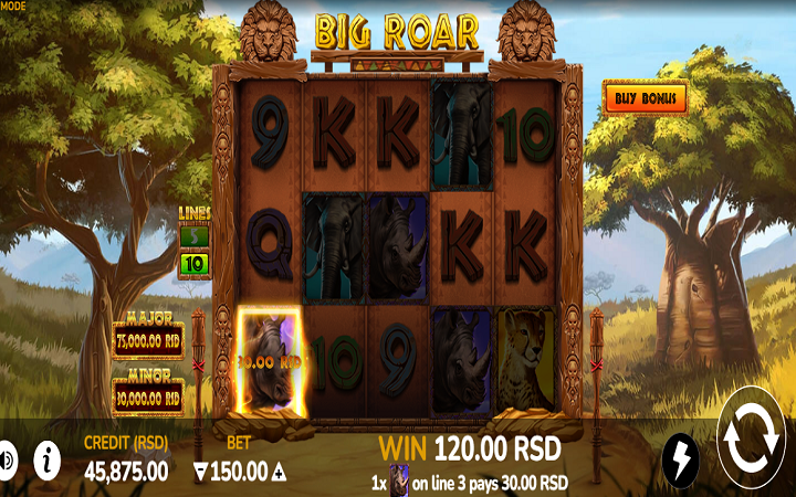 Big Roar-nosorog-online casino bonus-oryx