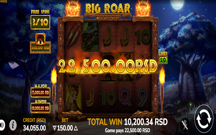 Big Roar-Roar Bonus-online casino bonus-oryx