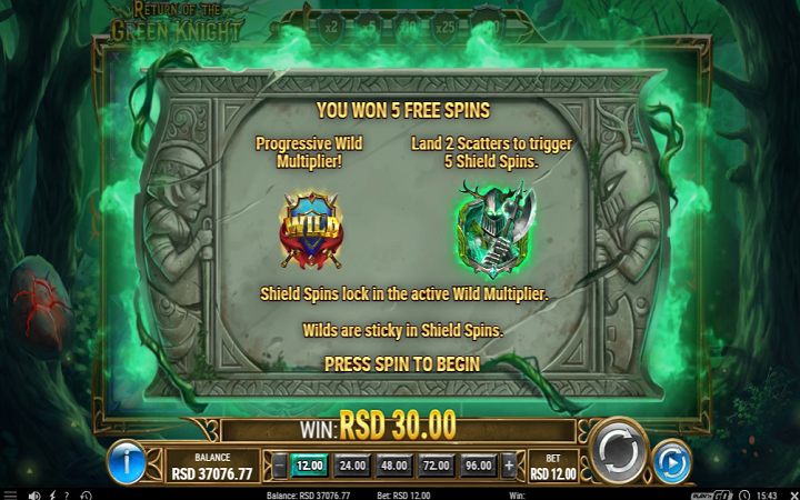 Return of the Green Knight-aktivacija besplatnih spinova-online casino bonus-play'n go