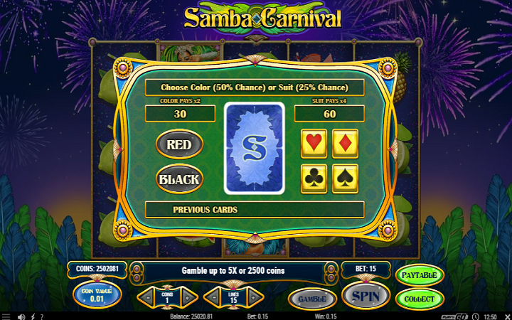 Samba Carnival-bonus kockanja-online casino bonus-play'n go