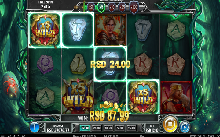 Return of the Green Knight-besplatni spinovi-online casino bonus-play'n go