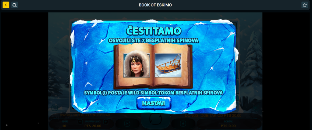 Book of Eskimo - Online casino bonus