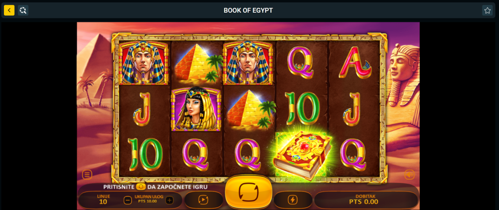 Egipatska tematika - Book of Egypt