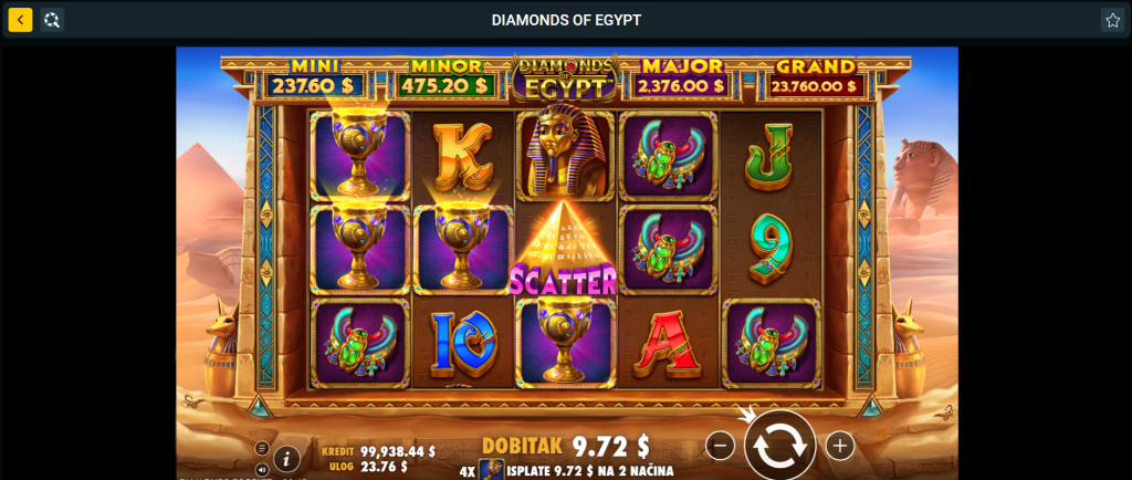 Egipatska tematika - Diamonds od Egypt