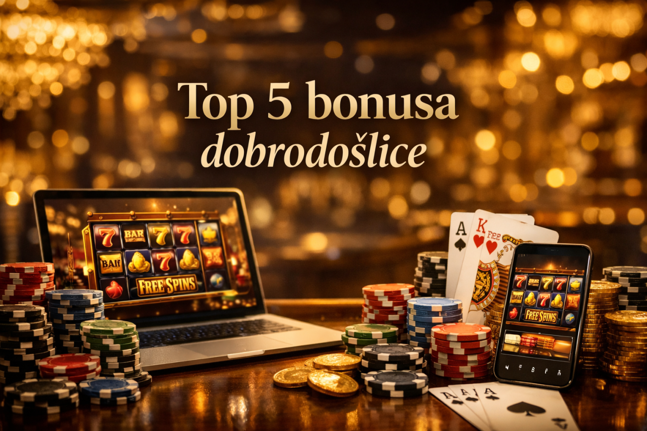Top 5 bonusa dobrodošlice