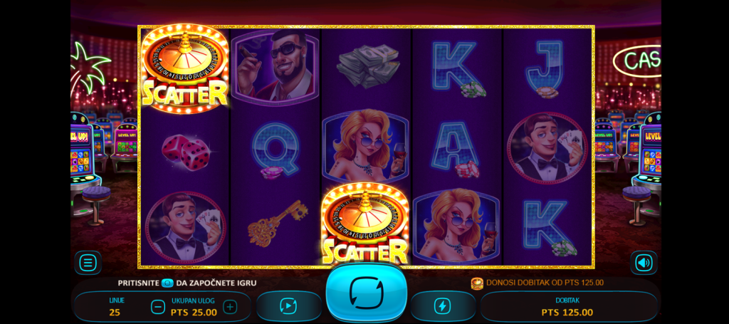 Scatter simboli Casino Heist slot
