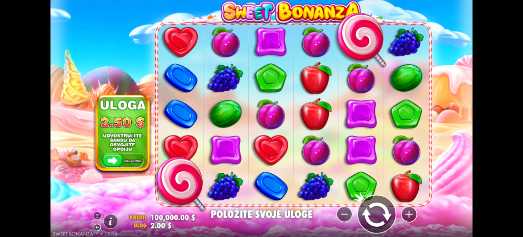 Top 5 slotova sa najvećom volatilnošću - Sweet Bonanza