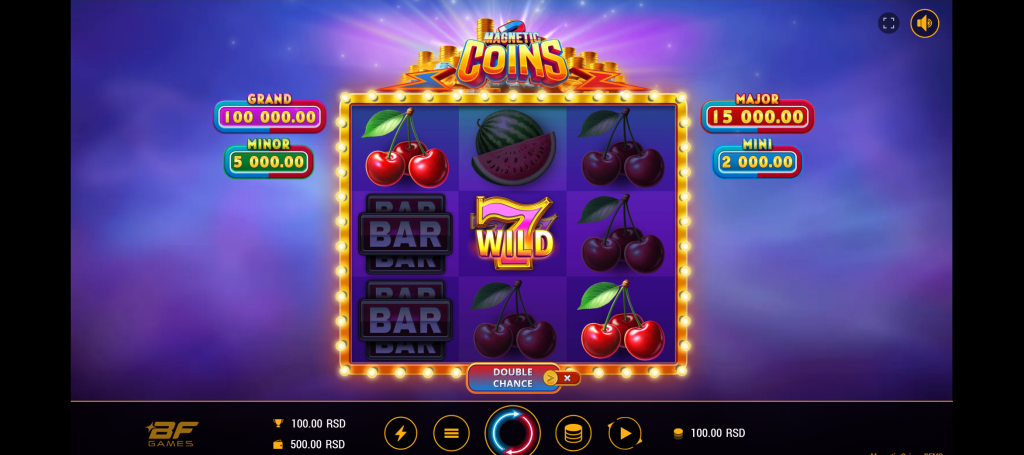 Magnetic Coins - Wild menja druge simbole - Online casino bonus