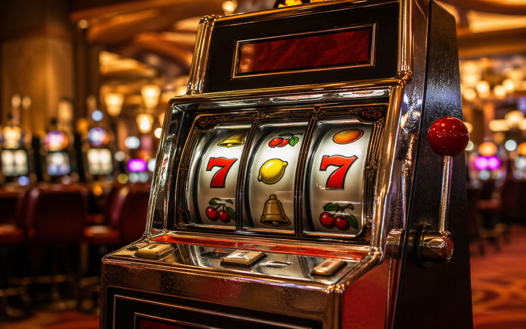 Klasični slot simboli na starinskom automatu